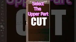 Cut Text Magic in Illustrator | Poster Design Tutorial #Shorts #illustration #illutrator #vector