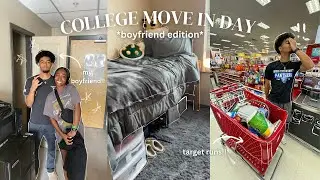 COLLEGE MOVE IN DAY | moving my boyfriend into his college dorm!!