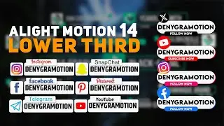 Alight Motion Lower Third Preset Lower Thirds | Free Template Elements / Preset In Alight Motion