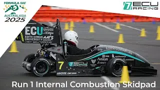 FSAE Australasia 2025 | Skidpad First Run (5.293) | ECU Racing