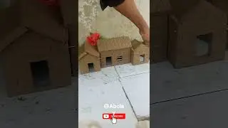 destroying a beautiful miniature clay house 🏘️ beautiful mini clay house ||#craft #diy #shorts