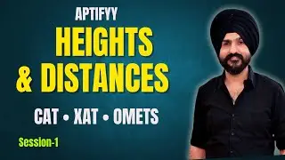 Heights & Distance-1 | Fundamentals | Basic Questions | Application of 30-60-90 & 45-45-90 Triangle