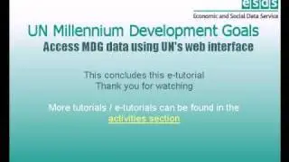 Accessing Millennium Development Goals Data