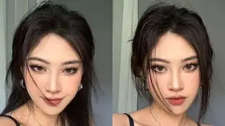 fox cat eye ulzzang korean douyin makeup tutorial 🤍 smokey