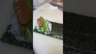 How to make sushi at home - Temaki Roll #howto #sushi #tutorial