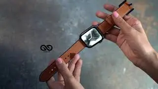 tan brown silicone leather finish belt 42 44mm