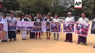 Myanmar protest against Thailand murder verdict