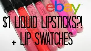 $1 eBay Liquid Lipsticks + Lip Swatches | samantha jane