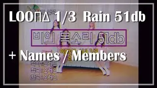 [ + Names / Members ] LOO&Pi;&Delta;/LOONA 1/3 - Rain 51db MV