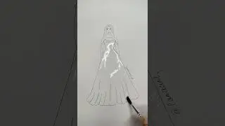 glitter dress 💛💓 #artwork #art #drawing #glitter
