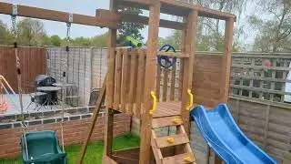 Dunster House Squirrel Fort Climbing Frame live reviews
