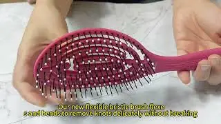 Paddle Quick Dry Wet Vent And Flexible Free Detangle Hair Brush For Women And Men