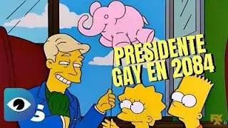Los simpson hablan del presidente G4Y para EL A&Ntilde;O 2084