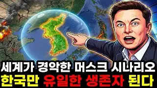 전세계 경악 충격적인 머스크 시나리오 한국만 유일한 생존자가 되는 소름돋는 이유