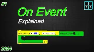 1 | On Event Eplained | Code.org | App Lab | Toolbox | UI controls | onEvent