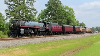 CHASING the Royal HUDSON Steam Locomotive through Louisiana