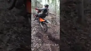 KTM 300xcw ripping a tough hillclimb #hardenduro #singletrack #ktm300xcw #steepclimb #dji
