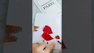 How to draw beautiful paper craft #shorts #paper #youtubeshorts