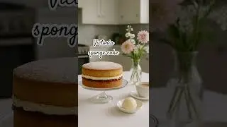Victoria sponge cake. Как испечь дома? #shorts