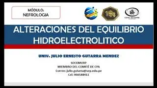 Alteraciones del Equilibrio Hidroelectrol&iacute;tico .- SOCEMURP