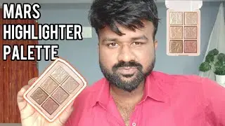 Blinding Glow in One Swipe 😱 | MARS Glowzilla 6 Colour Highlighter Palette Review Dinu Rd
