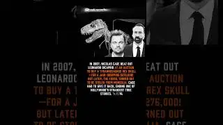 Nicolas Cage Outbid DiCaprio for a T Rex Skull!  #interestingfacts #book_records #history  #facts
