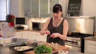 Wild Rice Stuffed Mushroom Caps