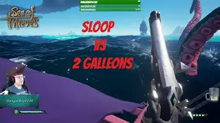 INSANE Fort of the Damned steal vs TWO GALLEONS - Sea of Thieves