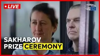 Sakharov Prize award ceremony for Andrzej Poczobut and Mzia Amaglobeli