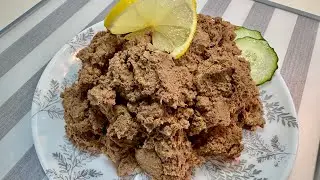 Полезный и вкусный паштет из говяжьей печени!Healthy and tasty beef liver pate!