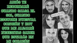 RBD- Adiós (Letra)