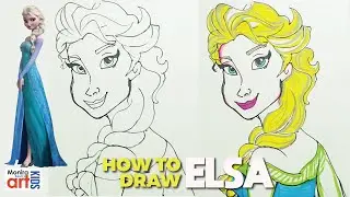How to Draw Disney Princess Elsa | Disney Frozen 2