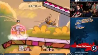 TO11 - VGz | Junebug (Diddy, Ganon) vs MrLz (Game and Watch) - Project M Losers Semis