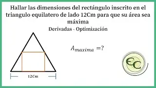 Optimizacion-Area maxima de un rectangulo dentro de un triangulo equilatero