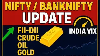 Nifty&ndash;BankNifty Update Today | FII-DII, Crude Oil, Gold, India VIX Analysis | Market Astro King