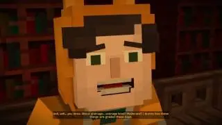 Minecraft: Story Mode Stampy Cat's interrogation