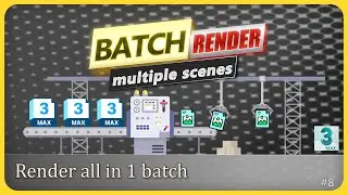 How to batch render for multiple 3dsMax scenes #3dsmax #render