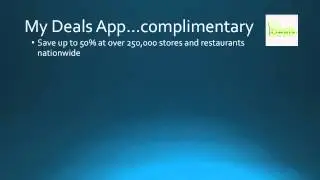 My Deals App for Free