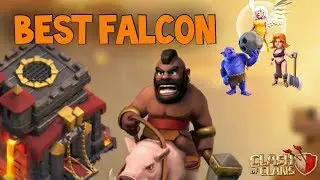 Use 5-10 Hogs with Your Falcon Attack! TH10 Attack Strategy