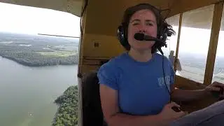 Piper Cub Flight from Red Stewart Airfield OH Aug. 2021