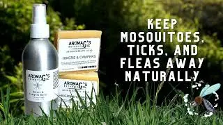All Natural Mosquito Repellent - aromaG's Hikers and Campers Spray and Soap with essential oils