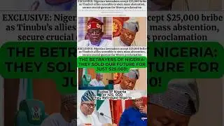 Akpabio & National Assembly Sold Out Nigeria For $25,000 Bribe #subscribe #tinubu #breakingnews