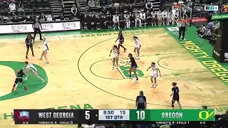 Elisa Mevius STEAL & SCORE vs. West Georgia | Oregon Women's Basketball