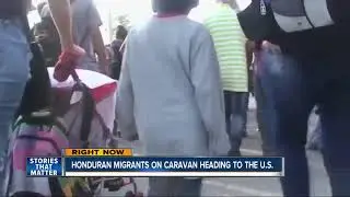 Migrants from Honduras heading to U.S.