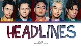 BGYO Headlines Lyrics (Color Coded)