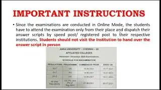 ANNA UNIVERSITY RE-EXAMINATION- JUNE 2021@PASSIONATEPROFESSOR