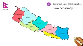 How to draw perfect Map of Nepal l Nepal map drawing easy नेपाल