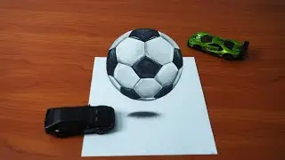 How To Draw a 3D Soccer Ball That Pops Off The Page!