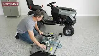 How to Remove the Cutting Deck on the Murray&reg; MT100 or MT200 Lawn Tractor