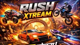 RUSH XTREAM LIVE 🔥 Extreme Racing & Crazy Stunts 😱 | #rushxtream #gaminglive #viral
